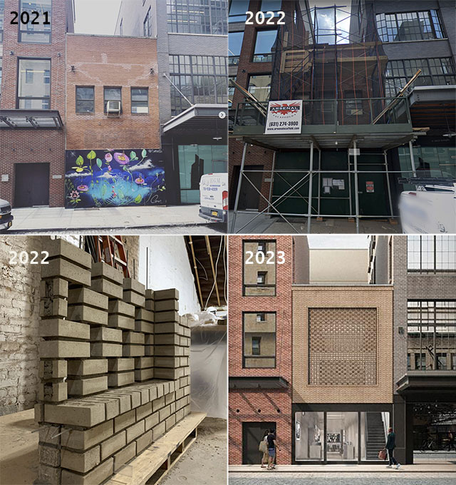 Here you can see the progress of the future Leica Store New York. The rebuilding photo is from July 2022, and in 2023 the store will be ready for business. 